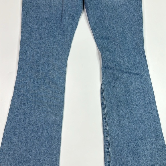 Good American Raw Hem Ripped Knees Indigo129 Jeans Size 6 NWT - Picture 7 of 15